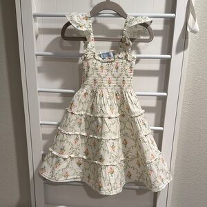 Floral Ruffle Kids Dress